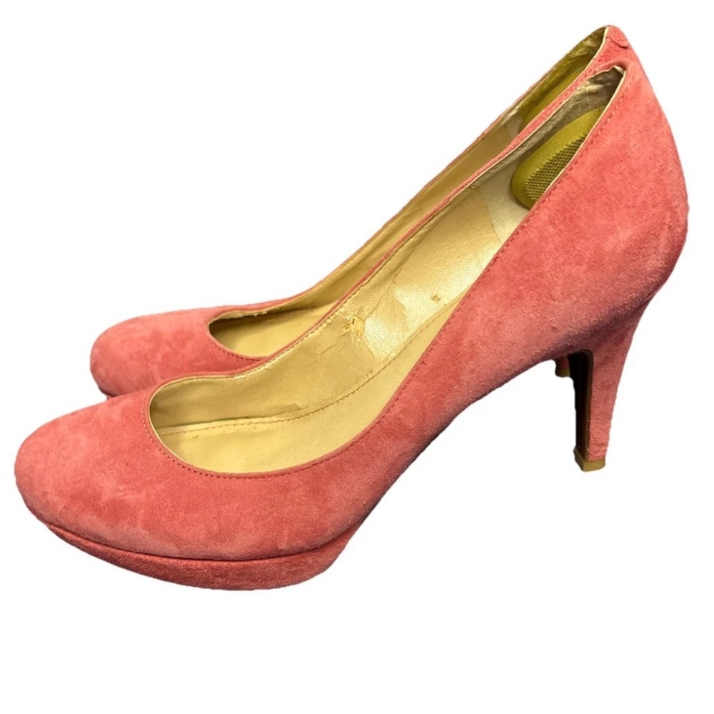 Marc Fisher Pink Suede Heels Size 8.5